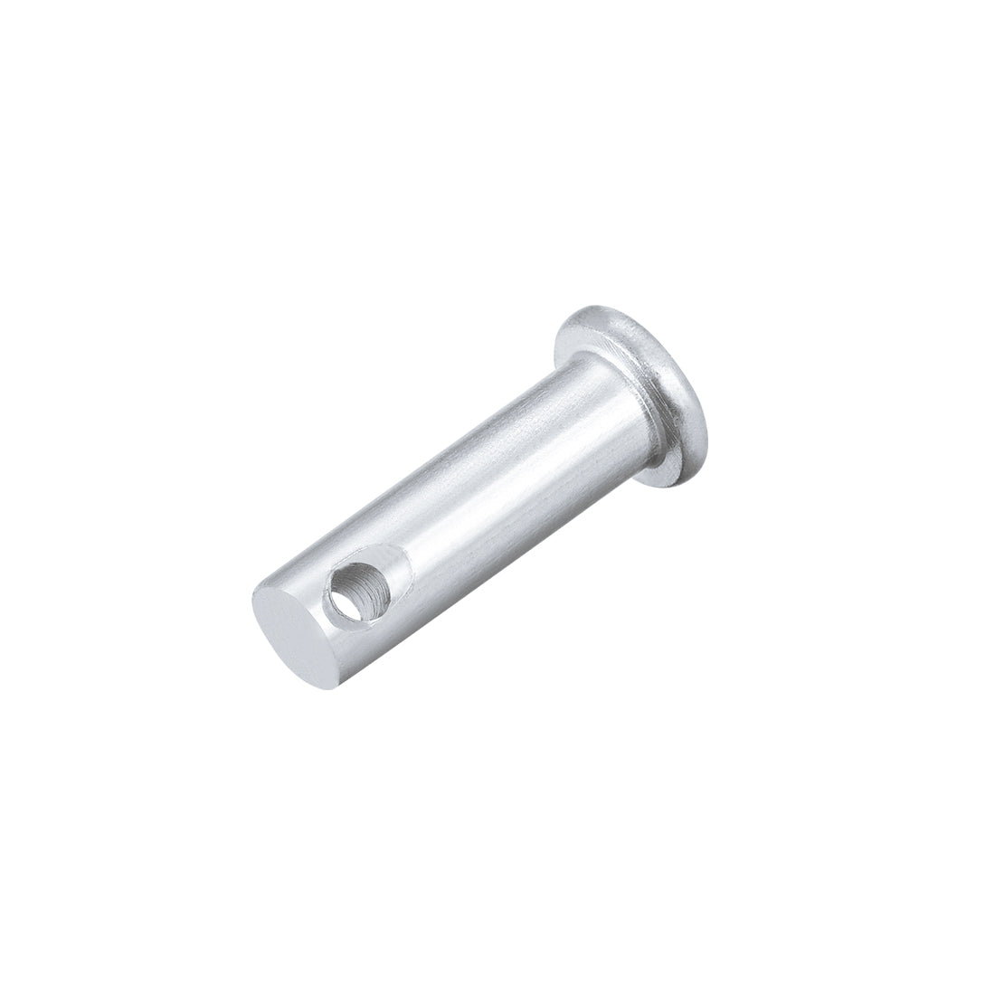 Uxcell Uxcell Single Hole Clevis Pins - 8mm x 55mm Flat Head Zinc-Plating Solid Steel Link Hinge Pin 20Pcs