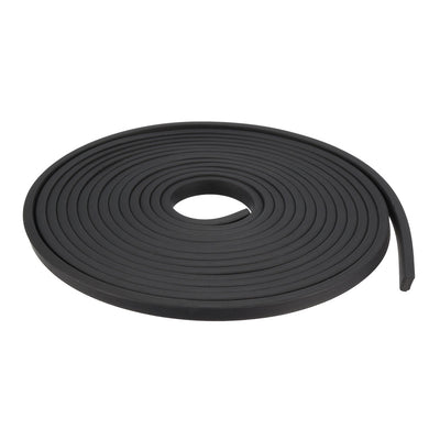 Harfington Uxcell Solid Rectangle Rubber Seal Strip 5mm Wide 3mm Thick, 3 Meters Long Black