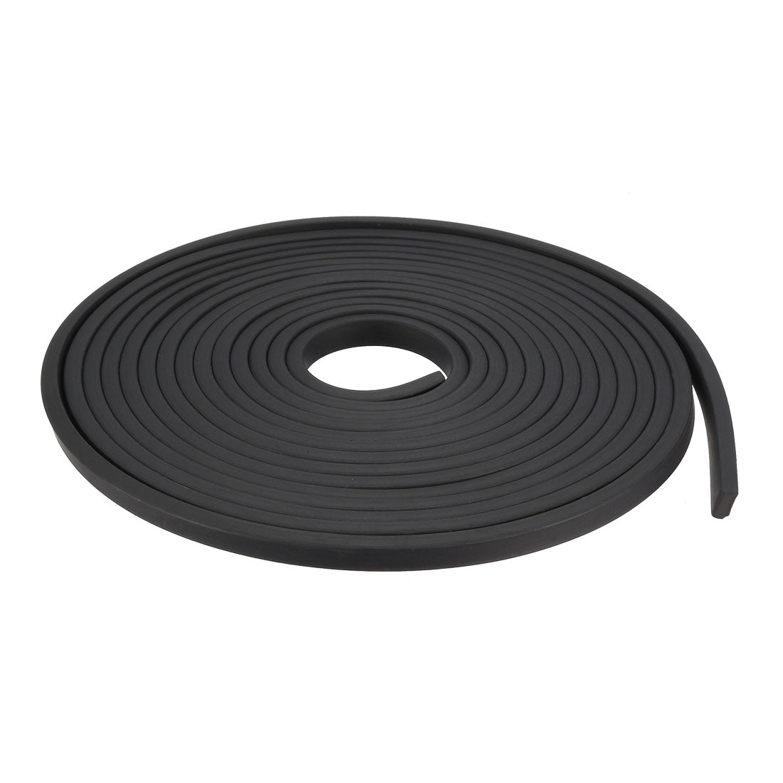 uxcell Uxcell Solid Rectangle Rubber Seal Strip 5mm Wide 3mm Thick, 3 Meters Long Black