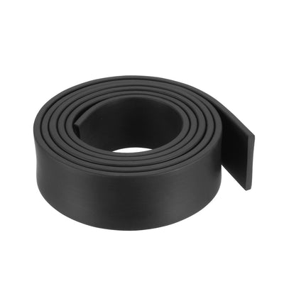 Harfington Uxcell Solid Rectangle Rubber Seal Strip 25mm Wide 3mm Thick, 1 Meter Long Black
