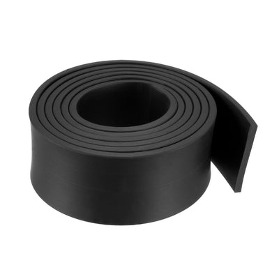 uxcell Uxcell Solid Rectangle Rubber Seal Strip 30mm Wide 3mm Thick, 1 Meter Long Black