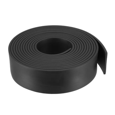 Harfington Uxcell Solid Rectangle Rubber Seal Strip 35mm Wide 3mm Thick, 3 Meters Long Black