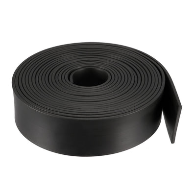 Harfington Uxcell Solid Rectangle Rubber Seal Strip 40mm Wide 3mm Thick, 5 Meters Long Black