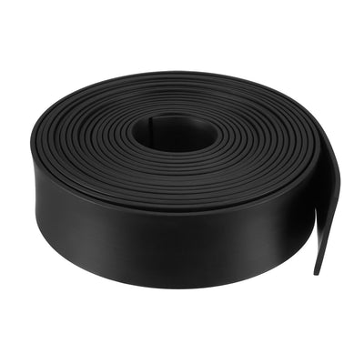 Harfington Uxcell Solid Rectangle Rubber Seal Strip 50mm Wide 3mm Thick, 5 Meters Long Black