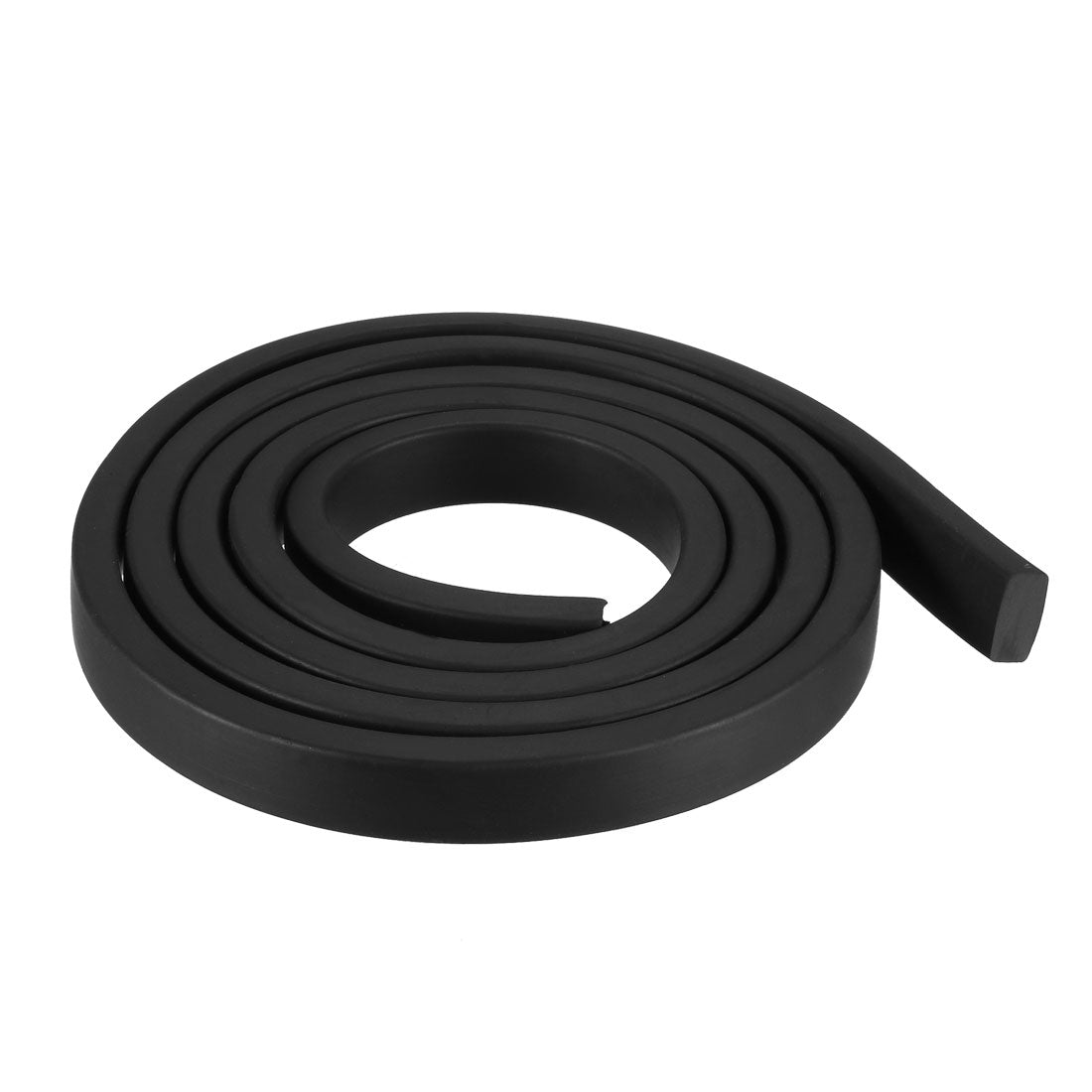 uxcell Uxcell Solid Rectangle Rubber Seal Strip 10mm Wide 5mm Thick, 1 Meter Long Black