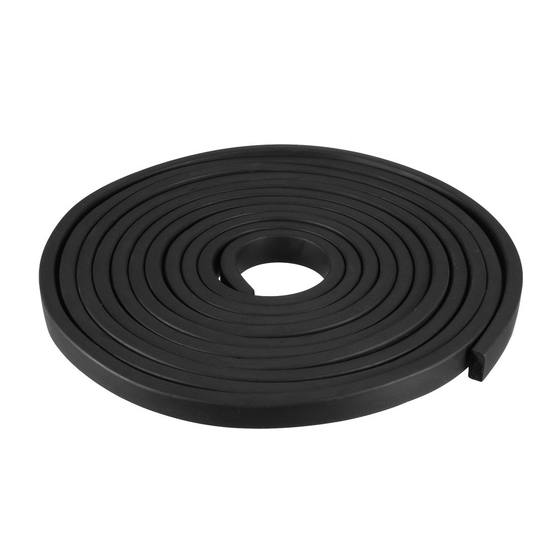 uxcell Uxcell Solid Rectangle Rubber Seal Strip 10mm Wide 5mm Thick, 3 Meters Long Black