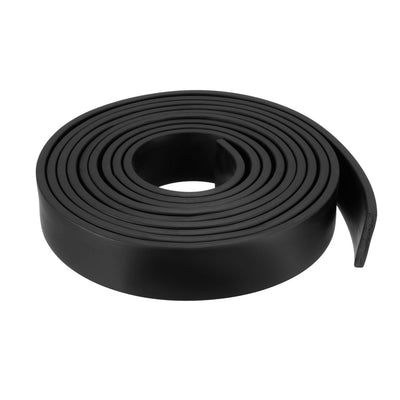 uxcell Uxcell Solid Rectangle Rubber Seal Strip 30mm Wide 5mm Thick, 3 Meters Long Black