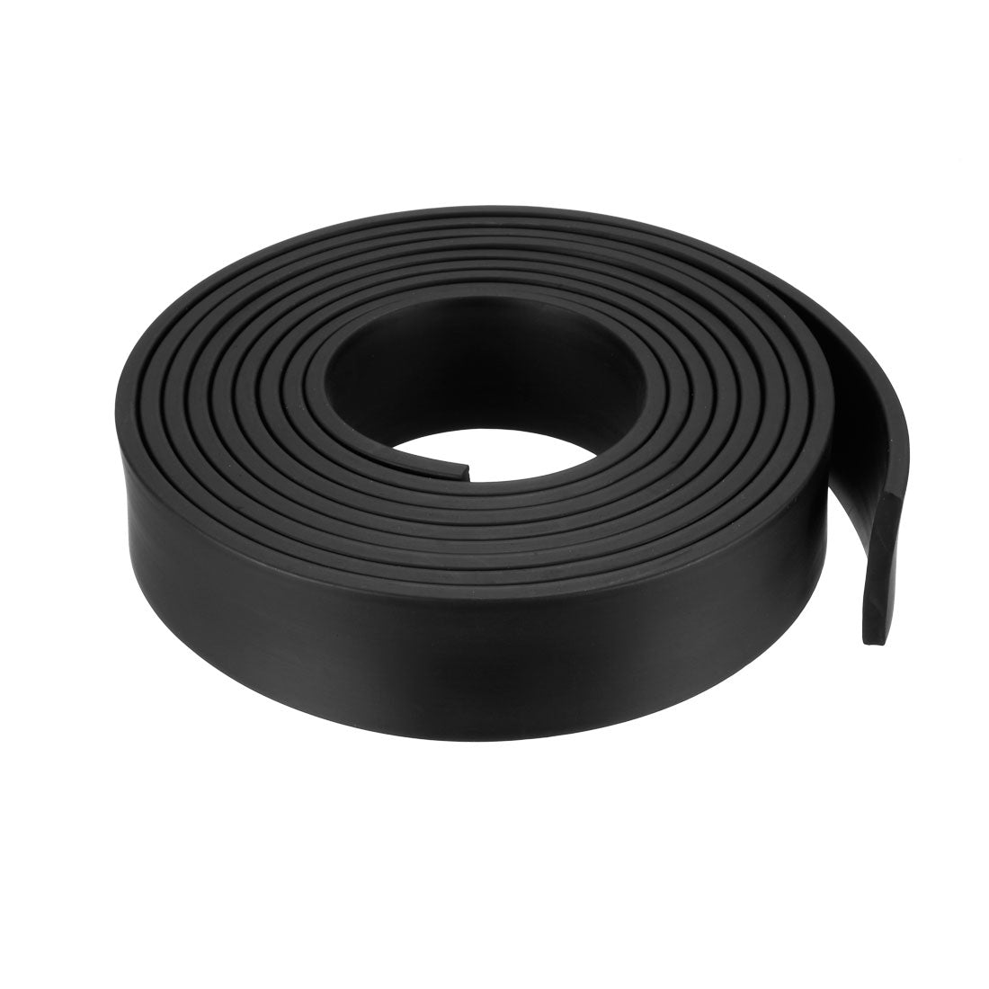 uxcell Uxcell Solid Rectangle Rubber Seal Strip 35mm Wide 5mm Thick, 3 Meters Long Black
