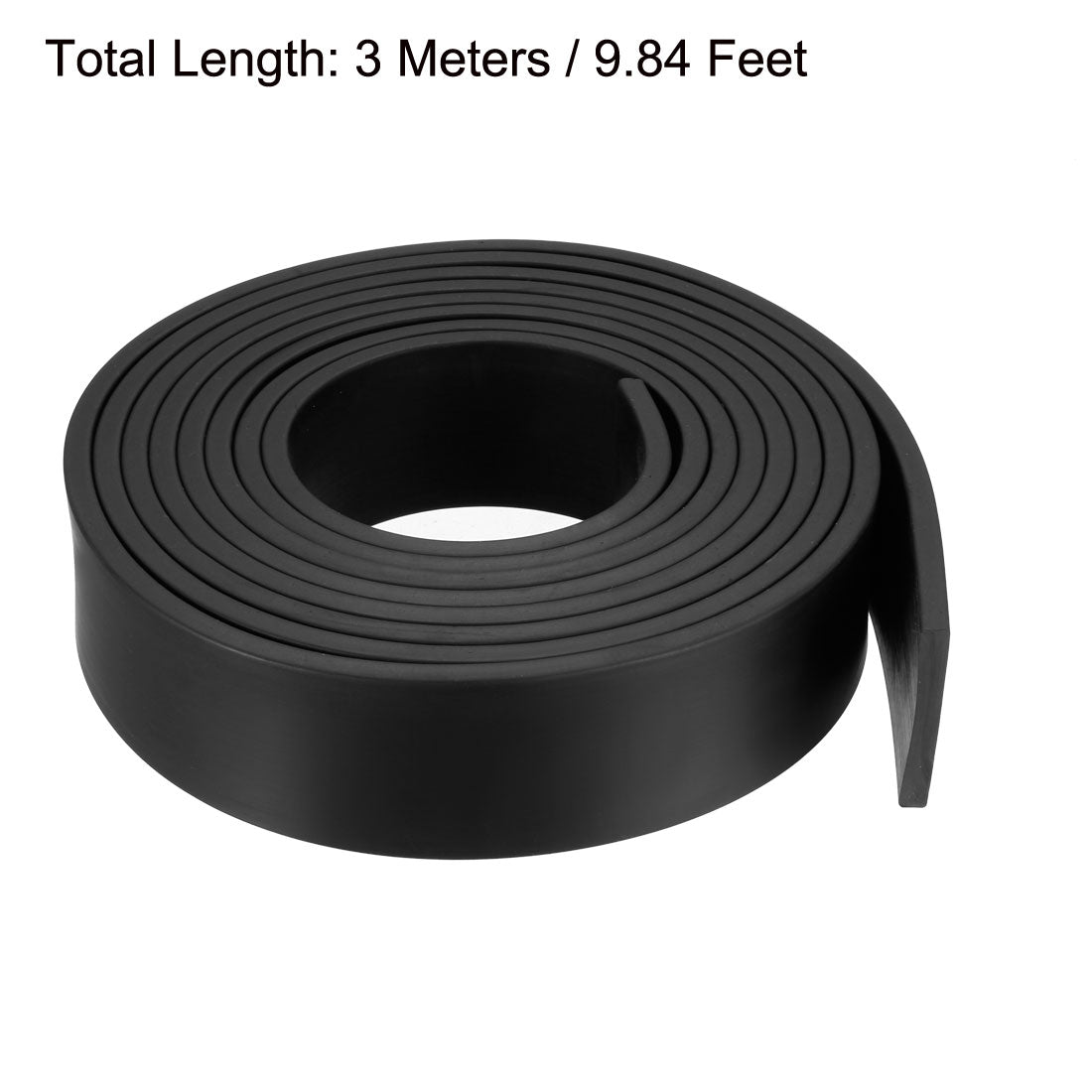 Uxcell Solid Rectangle Rubber Seal Strip 40mm Wide 5mm Thick, 3 Meters ...