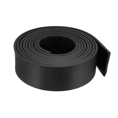 Harfington Uxcell Solid Rectangle Rubber Seal Strip 50mm Wide 5mm Thick, 3 Meters Long Black