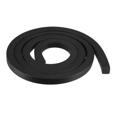 Harfington Uxcell Solid Rectangle Rubber Seal Strip 10mm Wide 10mm Thick, 1 Meter Long Black