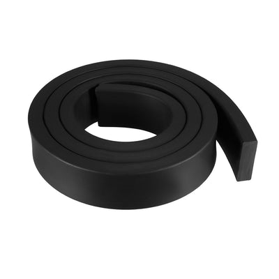 Harfington Uxcell Solid Rectangle Rubber Seal Strip 30mm Wide 10mm Thick, 1 Meter Long Black