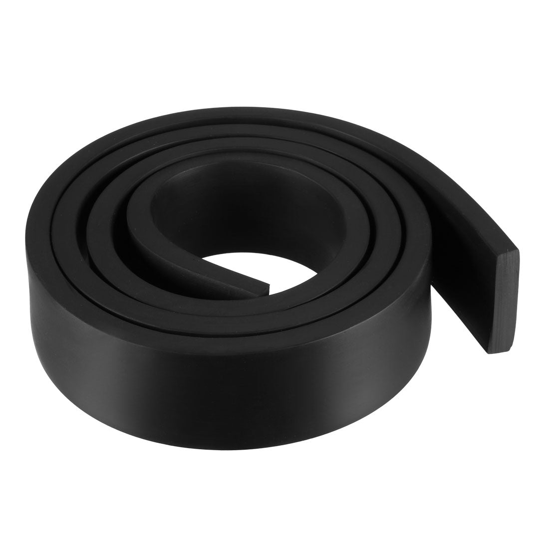 uxcell Uxcell Solid Rectangle Rubber Seal Strip 30mm Wide 7mm Thick, 1 Meter Long Black