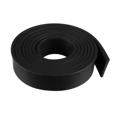 Harfington Uxcell Solid Rectangle Rubber Seal Strip 15mm Wide 2mm Thick, 1 Meter Long Black