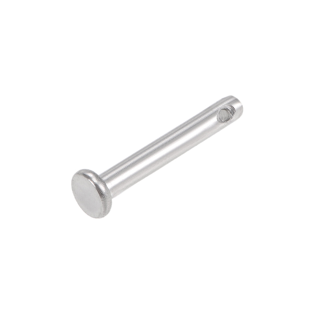 Uxcell Uxcell Single Hole Clevis Pins - 10mm x 60mm Flat Head 304 Stainless Steel Link Hinge Pin 4Pcs