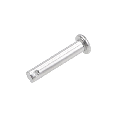 Harfington Uxcell Single Hole Clevis Pins - 10mm x 60mm Flat Head 304 Stainless Steel Link Hinge Pin