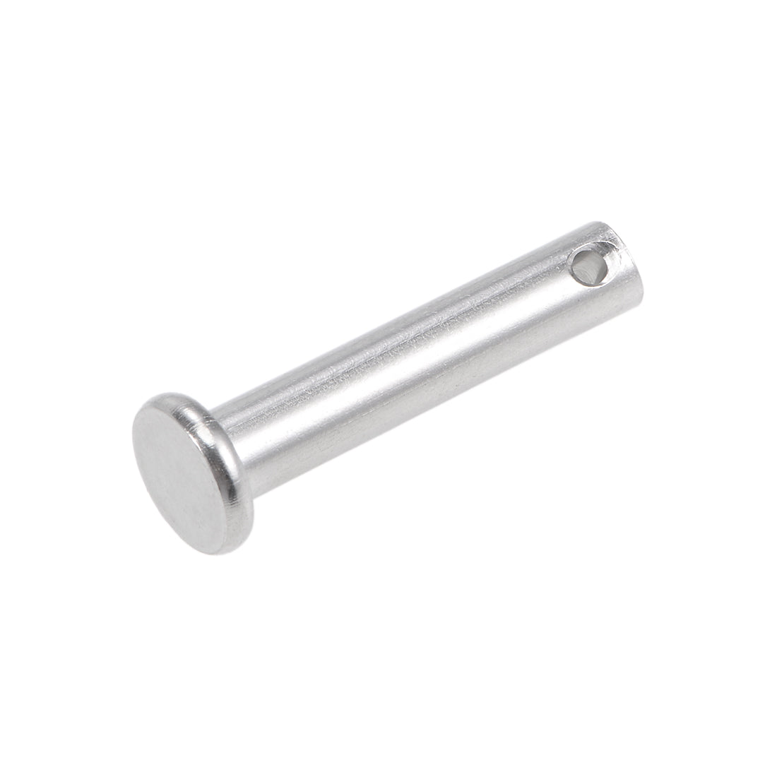 Uxcell Uxcell Single Hole Clevis Pins - 3mm x 8mm Flat Head 304 Stainless Steel Link Hinge Pin 10Pcs