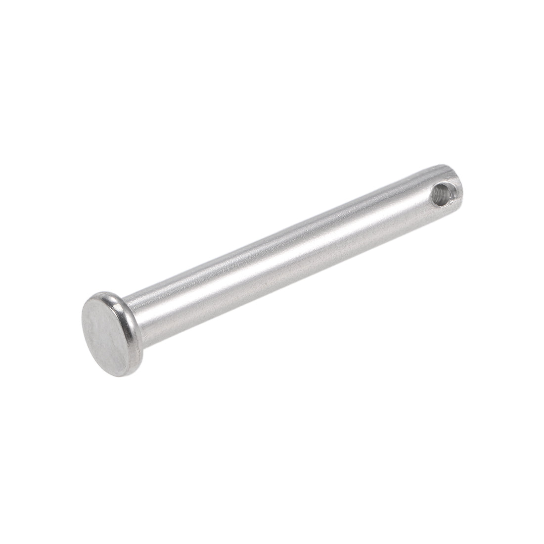 Uxcell Uxcell Single Hole Clevis Pins - 10mm x 60mm Flat Head 304 Stainless Steel Link Hinge Pin