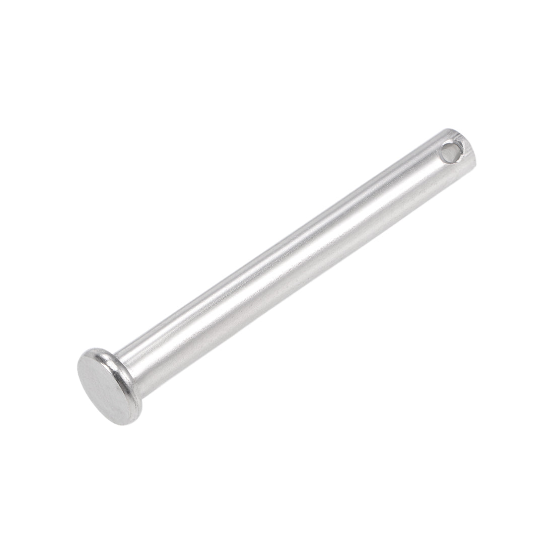 Uxcell Uxcell Single Hole Clevis Pins - 10mm x 60mm Flat Head 304 Stainless Steel Link Hinge Pin