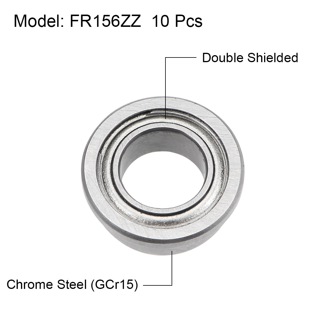 Harfington Deep Groove Ball Bearings Inner Dia Bore Double Shielded Chrome Steel