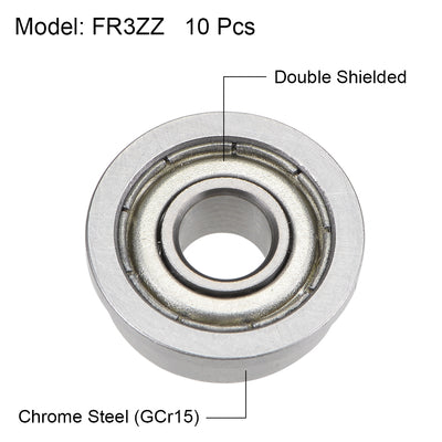 Harfington Deep Groove Ball Bearings Inner Dia Bore Double Shielded Chrome Steel