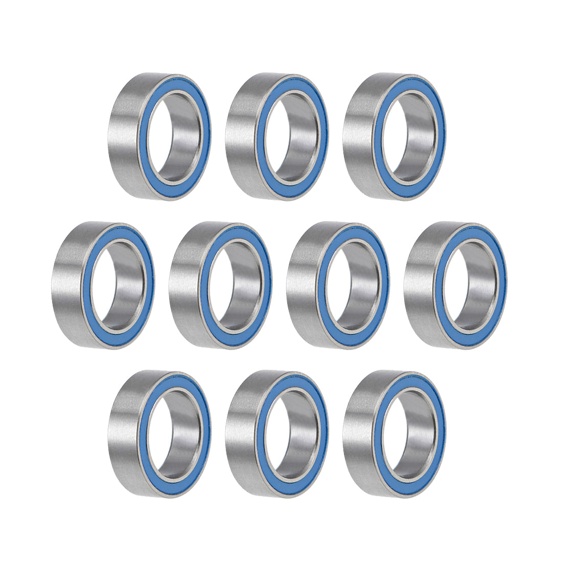 uxcell Uxcell Deep Groove Ball Bearings Metric Double Seal Chrome Steel Blue P0 Z2