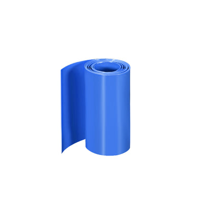 Harfington Uxcell PVC Heat Shrink Tube 80mm Flat Width Wrap