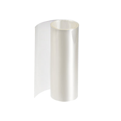 Harfington Uxcell PVC Heat Shrink Tube 125mm Flat Width Wrap for Dual Layer 18650 1 Meter Clear