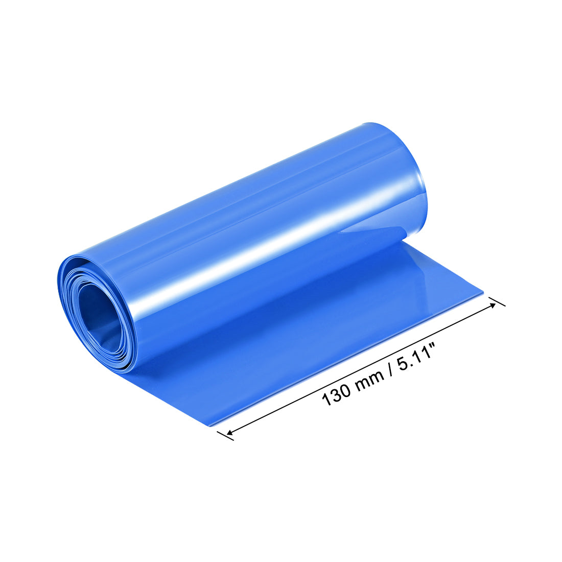 uxcell Uxcell PVC Heat Shrink Tube 130mm Flat Width Wrap
