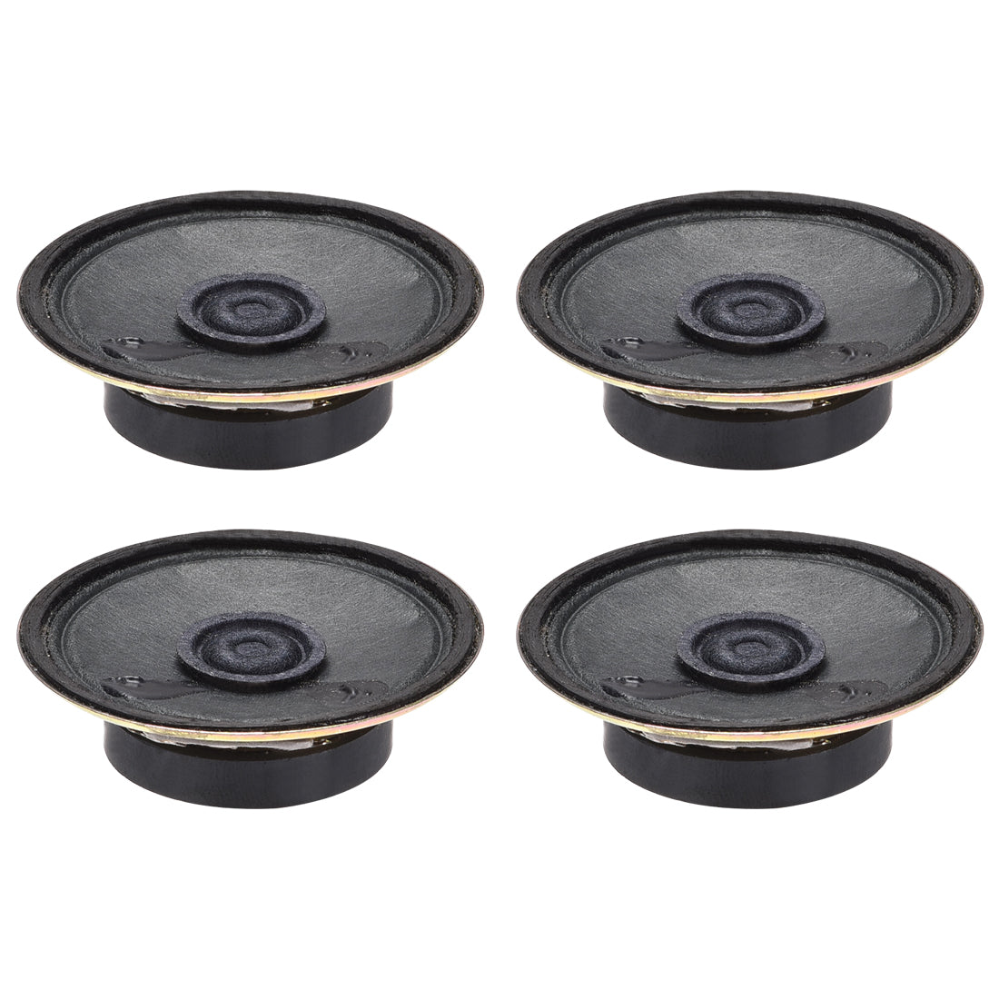 uxcell Uxcell 0.5W 8 Ohm DIY Magnetic Speaker 50mm Round Shape Replacement Loudspeaker 4pcs