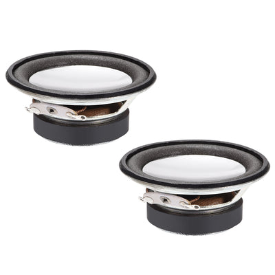 Harfington Uxcell 2W 4 Ohm DIY Magnetic Speaker 50mm Round-shape Replacement Loudspeaker for Megaphone 2pcs