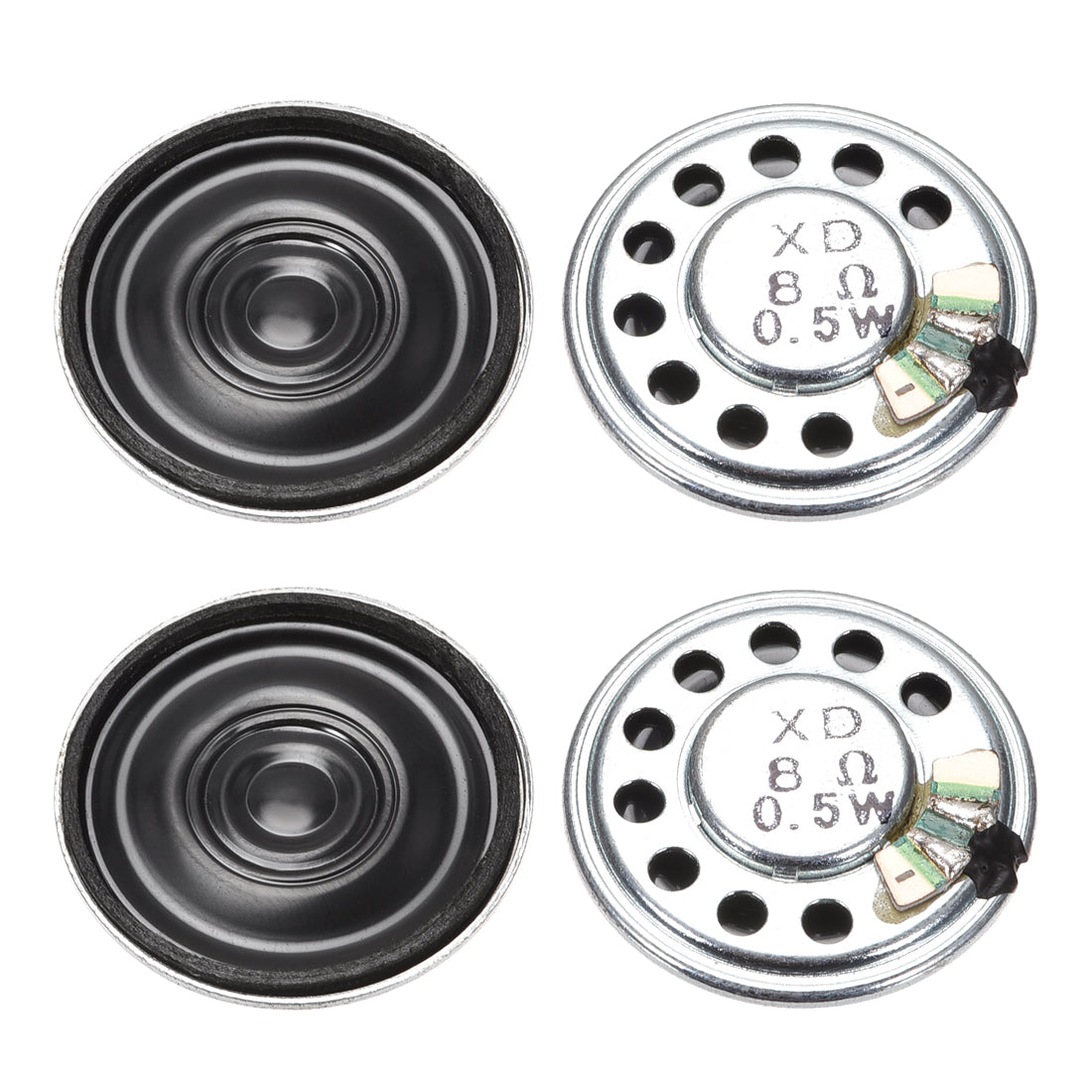 Kit 6 Altoparlanti Mini 8 Ohm 0.25W – Magnete Esterno, Diametro 29 Mm, Per Dispositivi Portatili
