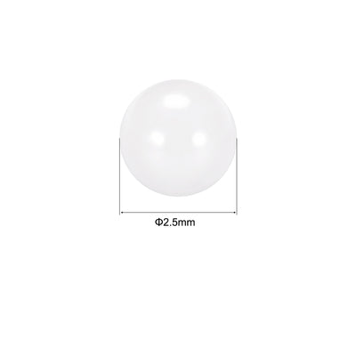 Harfington Uxcell 2.5mm Ceramic Bearing Balls, ZrO2 Zirconium Oxide Ball G5 Precision 25pcs