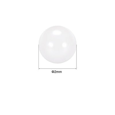 Harfington Uxcell 2mm Ceramic Bearing Balls ZrO2 Zirconium Oxide Ball G5 Precision 10pcs