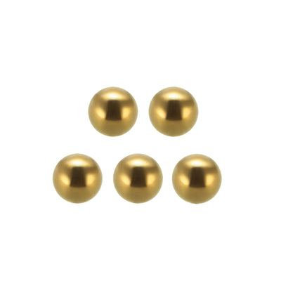 Uxcell Uxcell 10mm Precision Solid Brass Bearing Balls 10pcs