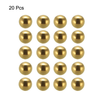 Harfington Uxcell 10mm Precision Solid Brass Bearing Balls 20pcs
