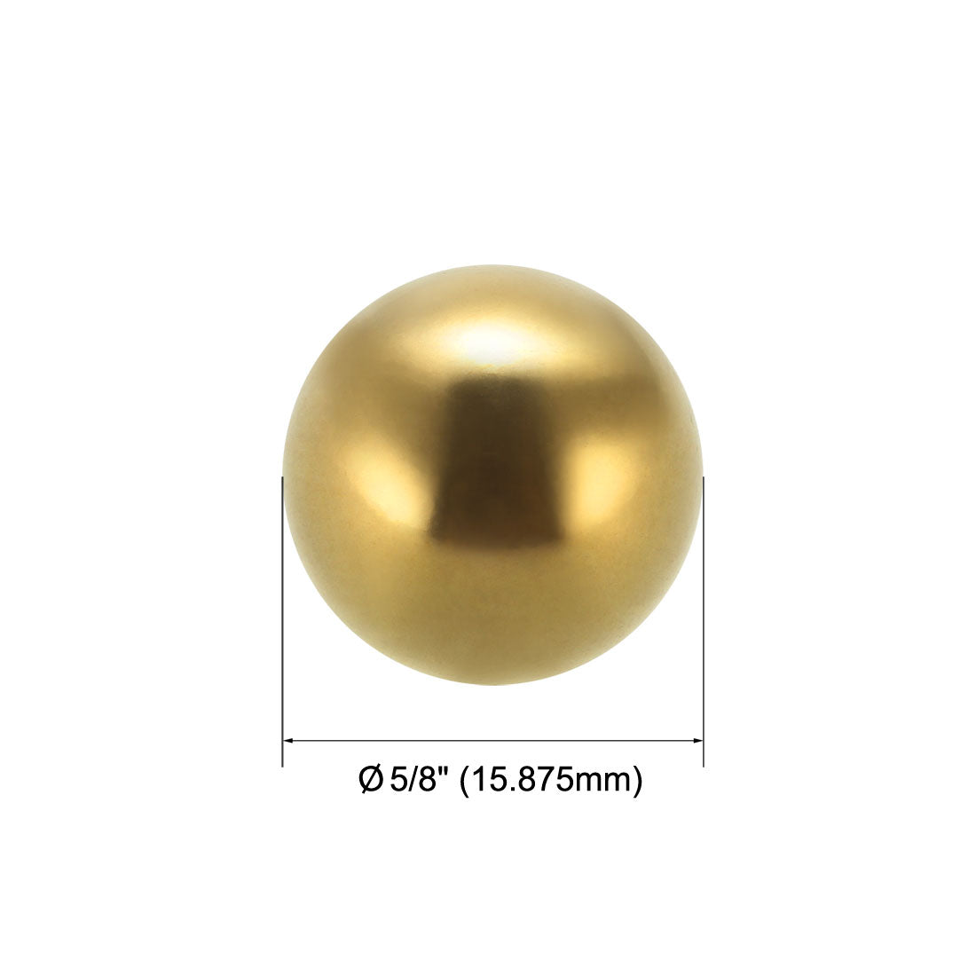 Uxcell Uxcell 5/8" Precision Solid Brass Bearing Balls