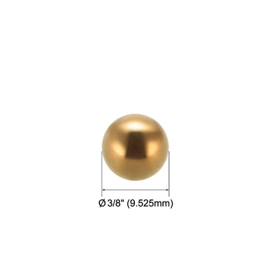 Harfington Uxcell 3/8" Precision Solid Brass Bearing Balls 25pcs