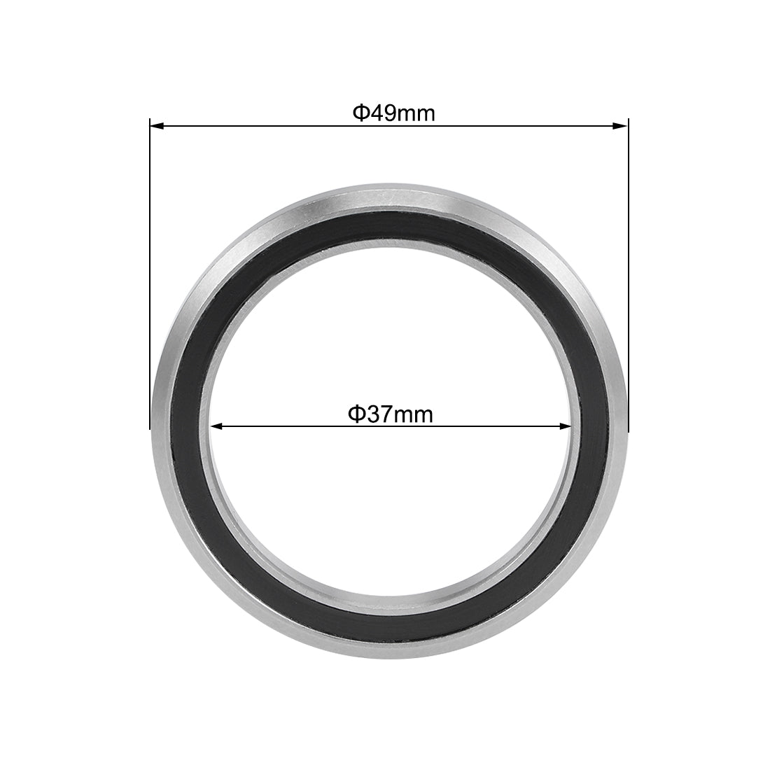 Uxcell Uxcell MH-P08H8 Bicycle Headset Bearing 30.15x41.8x8mm Sealed Chrome Steel Bearings