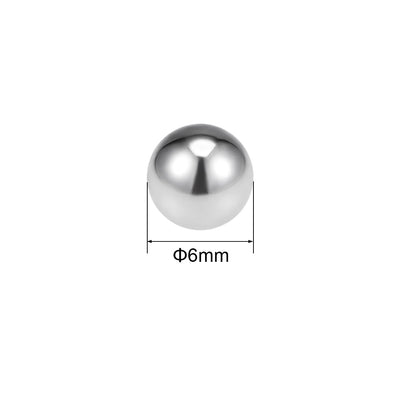 Harfington Uxcell 6mm Bearing Balls 316L Stainless Steel G100 Precision Balls 100pcs