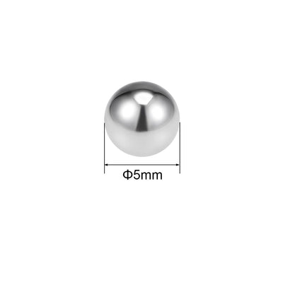 Harfington Uxcell 5mm Bearing Balls 316L Stainless Steel G100 Precision Balls 150pcs