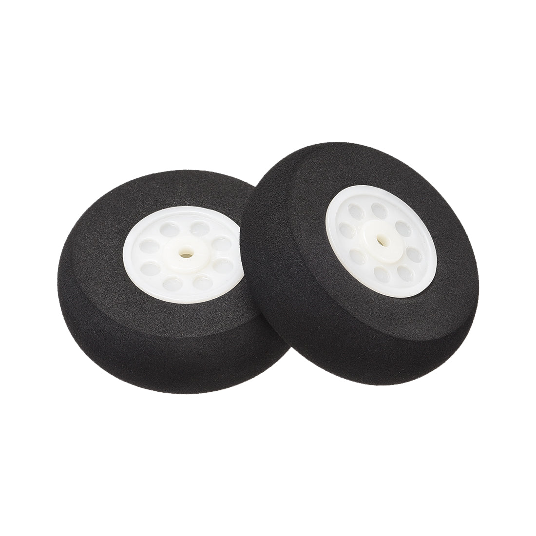 uxcell Uxcell RC Airplane Wheels - 4PCS RC Airplane Aircraft Sponge Wheels 2 inch x 0.11 inch