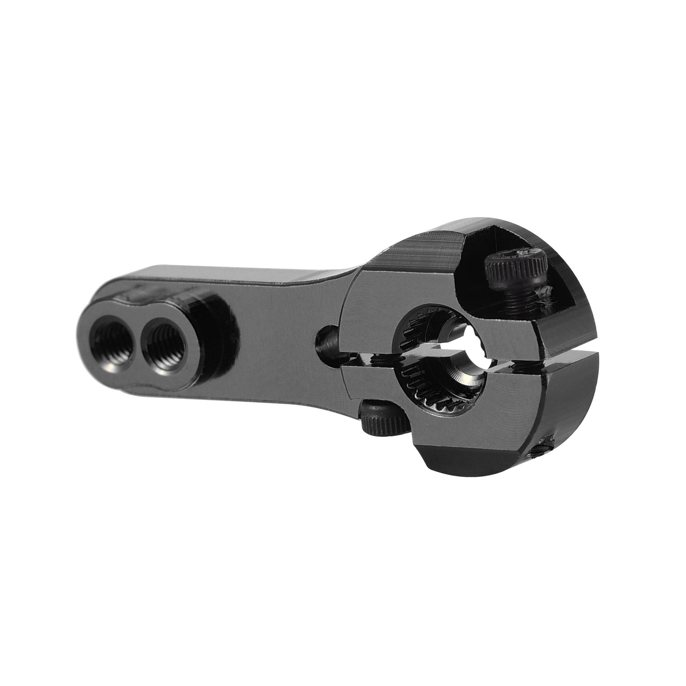 uxcell Uxcell 23T Aluminum Servo Horns Steering Arm for 3001 3005 3003 - Black 2pcs