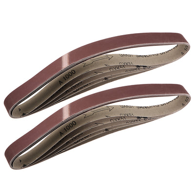 Harfington Uxcell 1 x 30 Inch Sanding Belt 1000 Grit Sand Belts for Belt Sander 10pcs