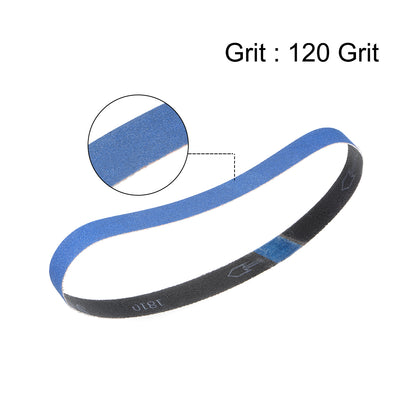 Harfington Uxcell 3/4-inch x 21-inch Sanding Belt 120 Grit Zirconia Sand Belts 10pcs