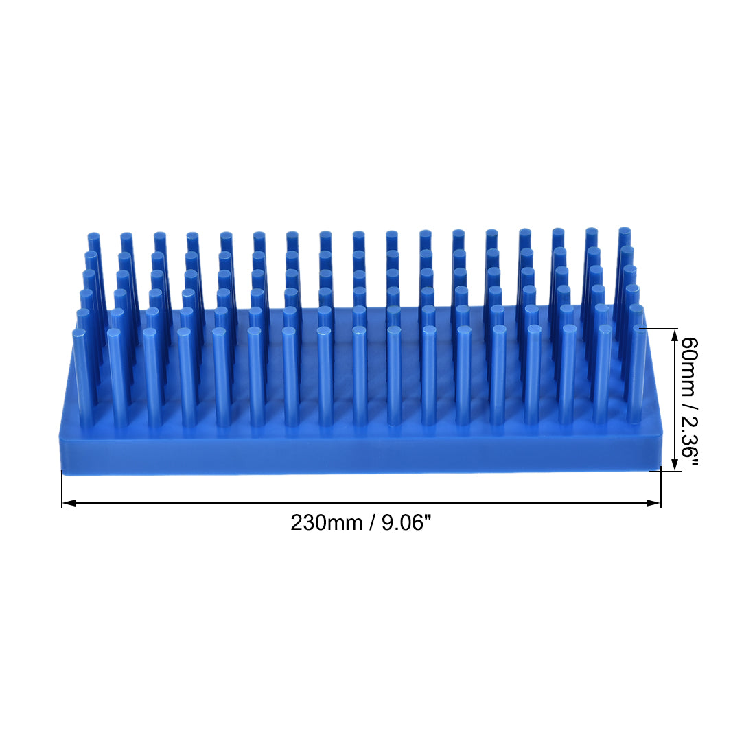 Uxcell Uxcell Polypropylene Test Tube Stand Holder Rack 102 Wells for 10-13mm Tubes Blue