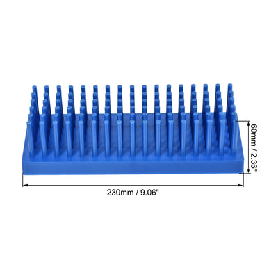 Harfington Uxcell Polypropylene Test Tube Stand Holder Rack 102 Wells for 10-13mm Tubes Blue