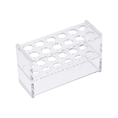 uxcell Uxcell Acrylic Test Tube Holder Rack 2x6 Wells for 10ml Centrifuge Tubes Clear