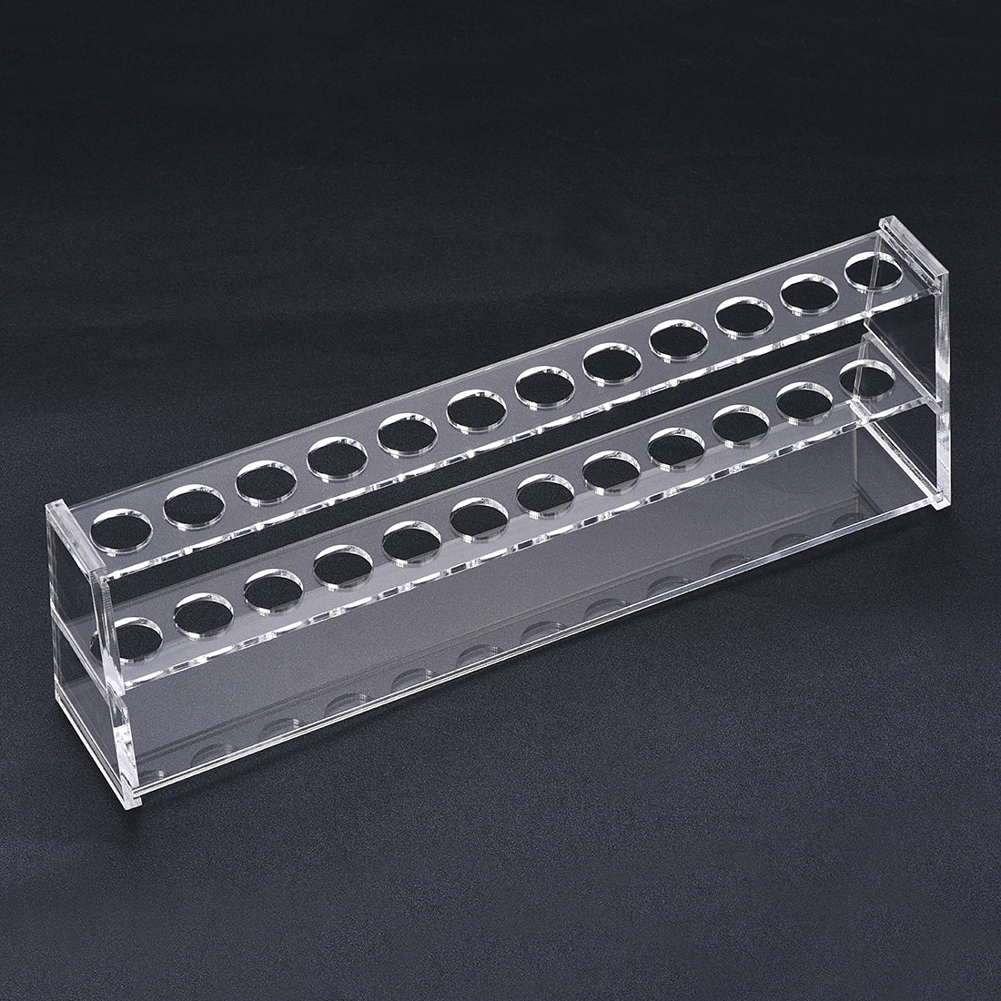 uxcell Uxcell Acrylic Test Tube Holder Rack 12 Wells for 10ml Centrifuge Tubes Clear
