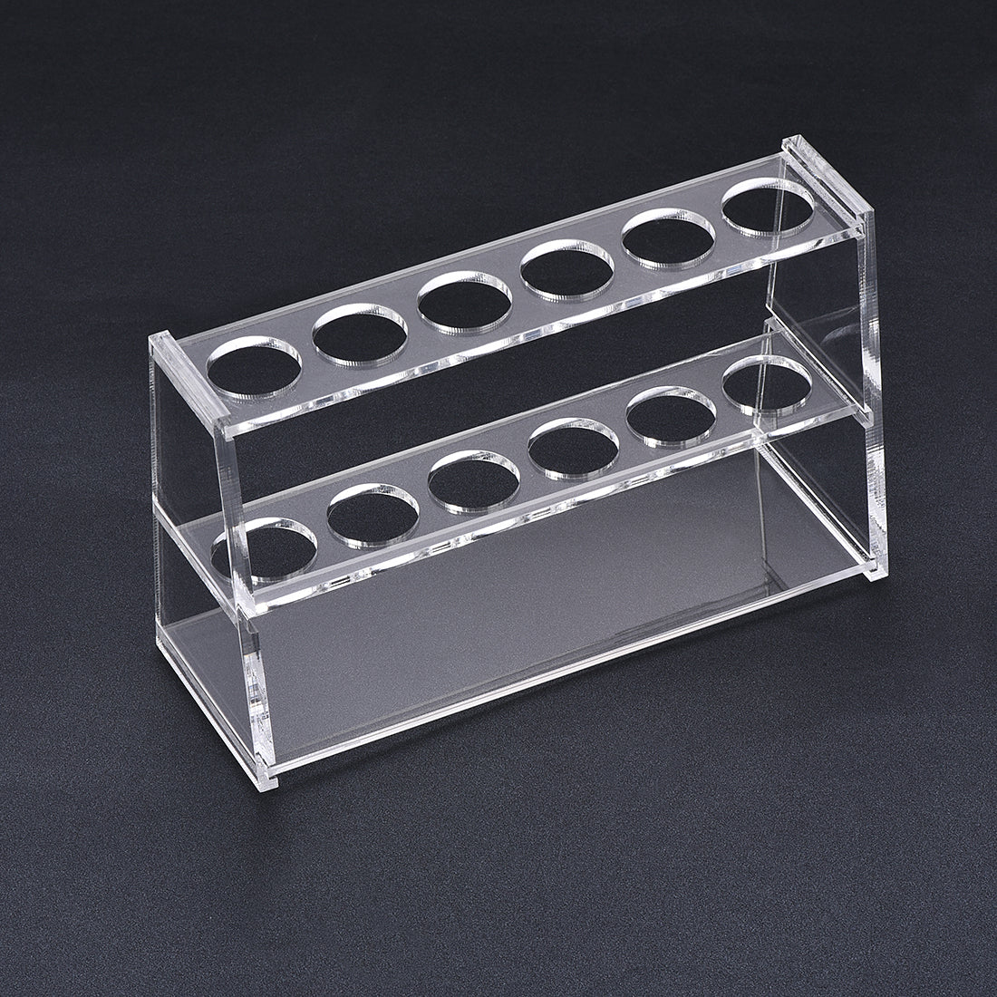 uxcell Uxcell Acrylic Test Tube Holder Rack 6 Wells for 25ml Centrifuge Tubes Clear